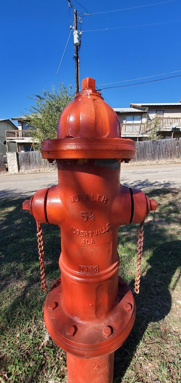 Fire hydrant connected to underground fire line system